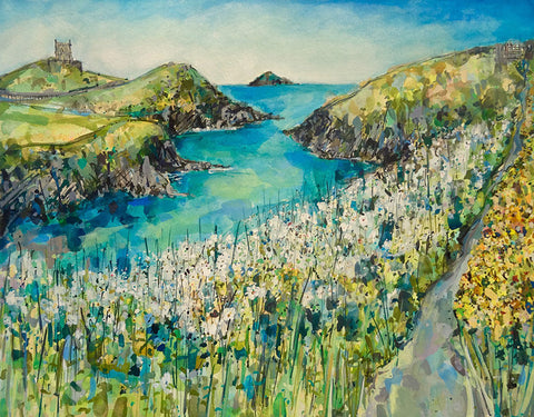 May Blossom and Gorse, Port Quin