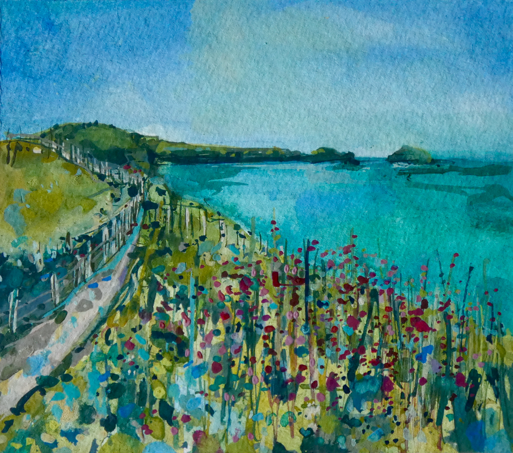 Artist Support Pledge Painting 'Campions At Trevan'