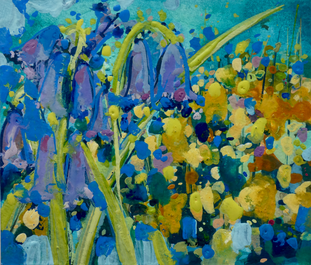 Artist Support Pledge Painting 'Bluebells And Gorse'