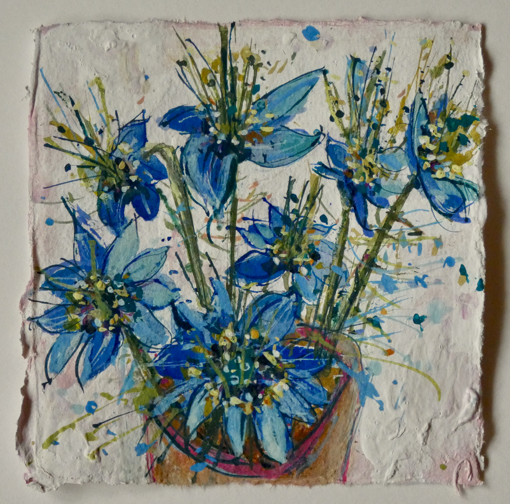 Artist Support Pledge Painting 'Love-In-A-Mist'