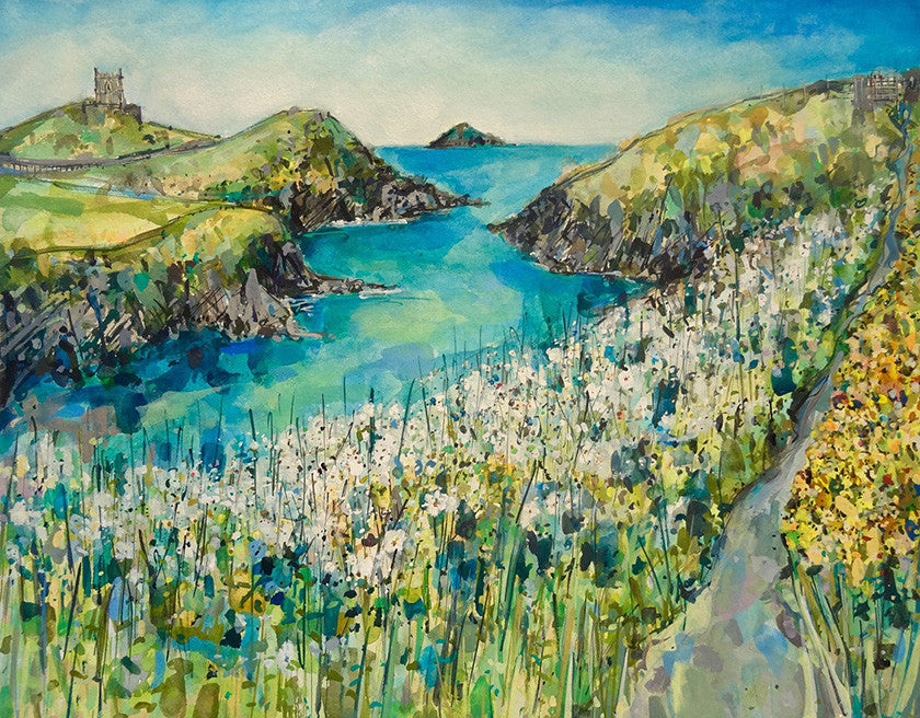 May Blossom and Gorse, Port Quin
